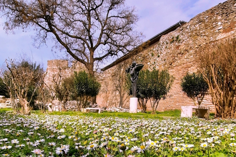 The Ancient City Walls of Durrës, Albania, showcasing the historic Byzantine fortifications that once protected the ancient city of Dyrrachium, featured in our Durrës City Guide.