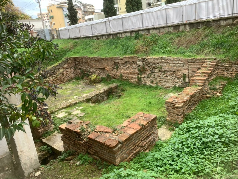 The Roman Baths of Durrës, Albania, featuring the ancient thermal complex from the Roman period, highlighted in our Durrës City Guide.