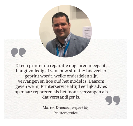 Printer expert Martin Kroonen over Printer onderdelen