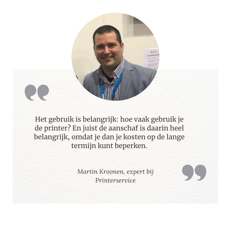 Print specialist Martin Kroonen geeft advies over welke printer past bij zakelijk en thuisgebruik