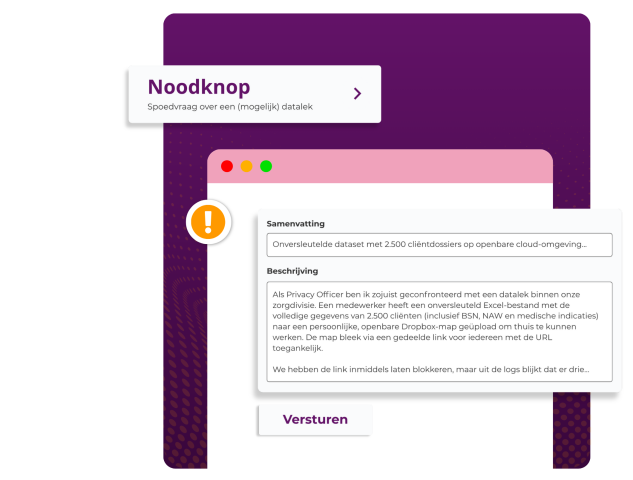 Noodknop Privacy & Informatiebeveiliging