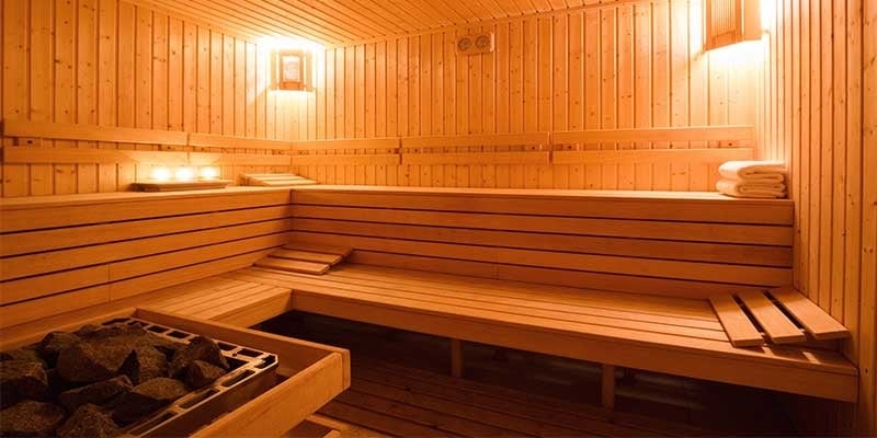 Met verkoudheid in de sauna