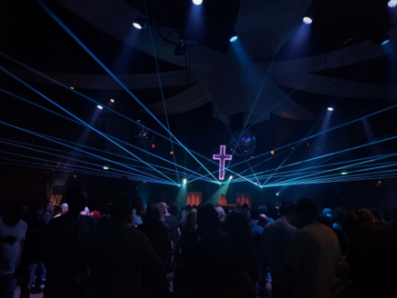 Gods House Events lasers
