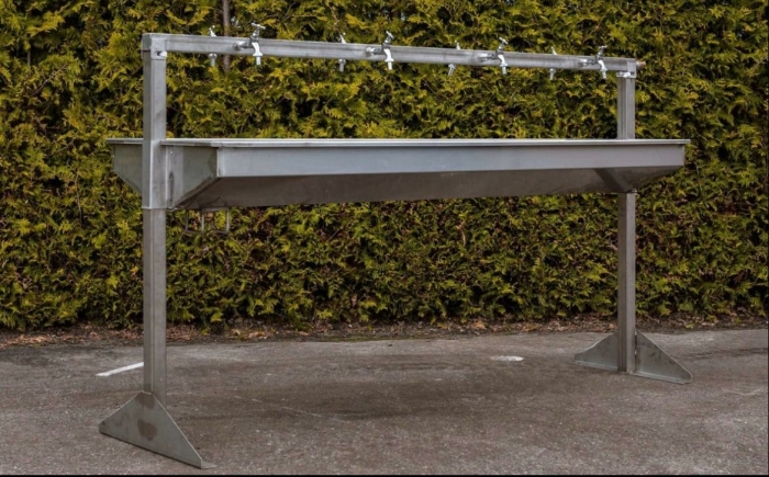 Handenwasbak 8 kraans Evenementen wasbak