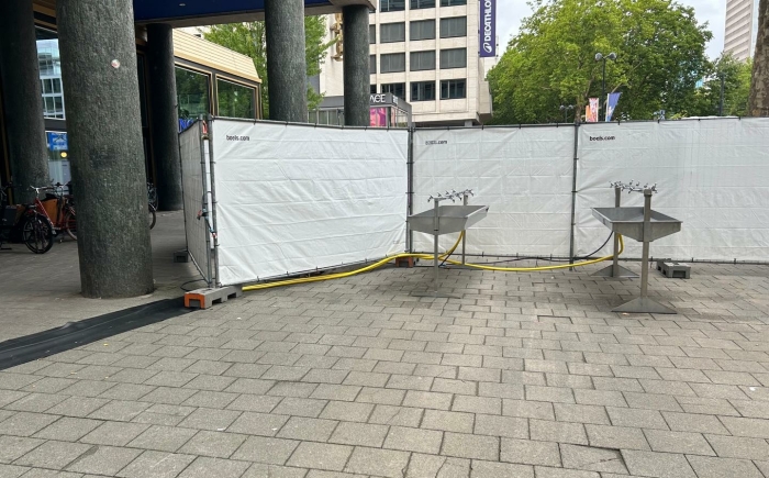 Wasbakken op festival Evenementen wasbak