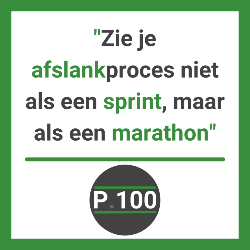 Wil je afvallen? Benader je afslanktraject als een marathon, geen sprint