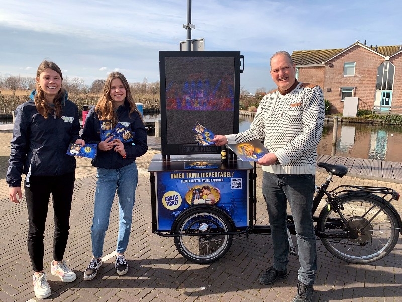 LED Digibakfiets reclame fiets ONE the Musical