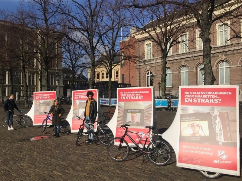 NEEderland Promobikes reclame fiets abri formaat