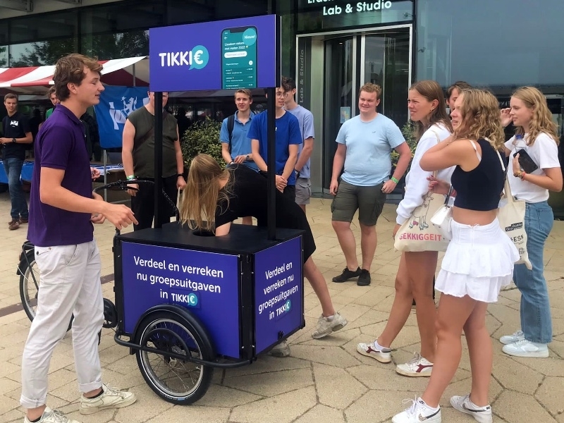 Grabbelton huren bakfiets promotie