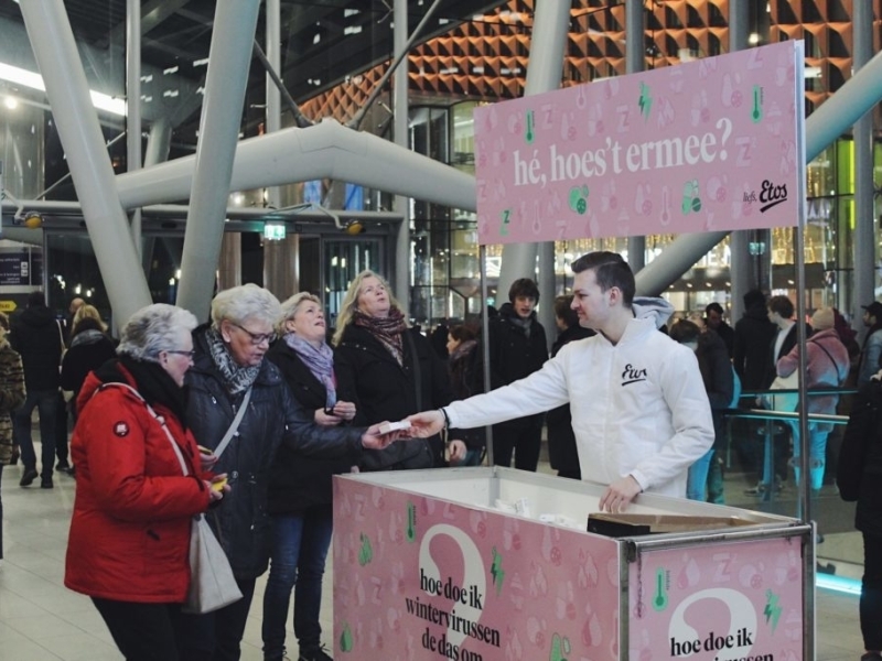 voorbeeld van sampling vanuit promo unit