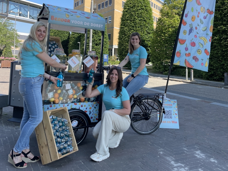 reclame bakfiets zomer
