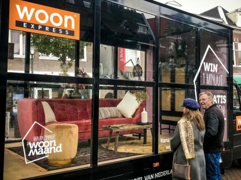 mobiele showroom woonexpress