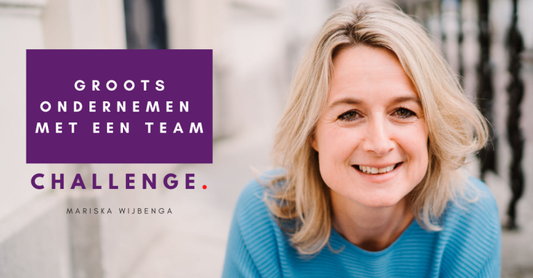 Groots ondernemen met een team challenge