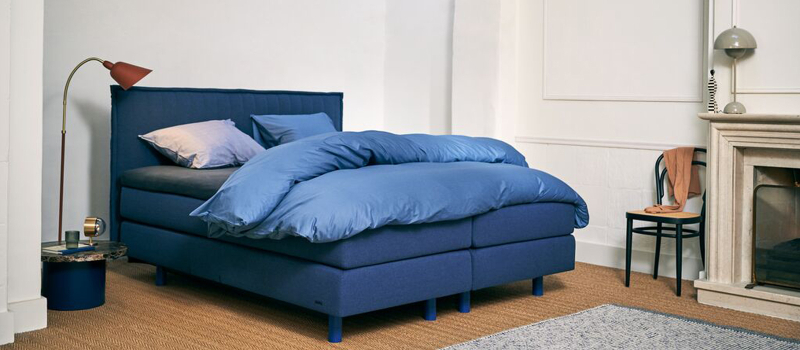 Auping Original boxspring blauw Auping Original boxspring blauw
