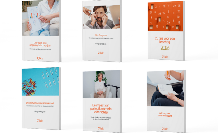 Leer jezelf en je omgeving beter begrijpen + Slim Delegeren + Effectief veranderingsmanagement + De impact van perfectionisme in leiderschap