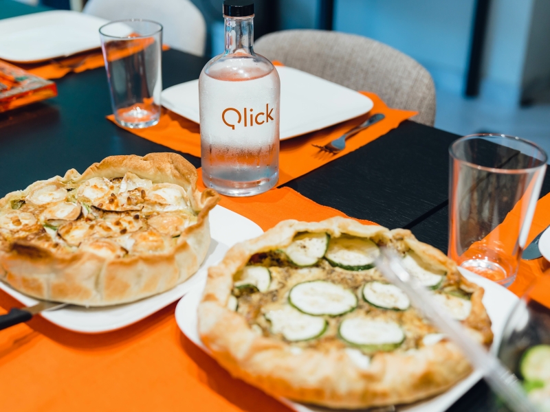 Qlick voorziet een catering tijdens teamcoaching
