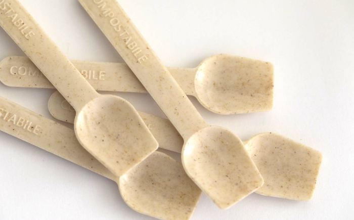 Some compostable ice cream scoops