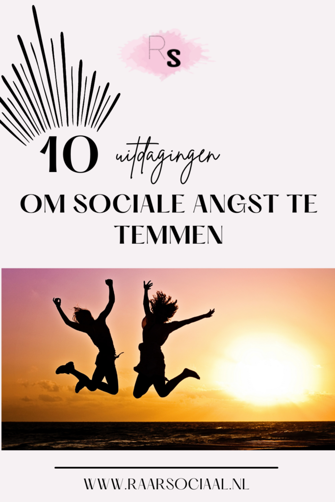 de sociale angst mini-uitdagingenlijst om uit je comfortzone te komen