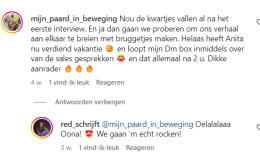 Reacties op Insta
