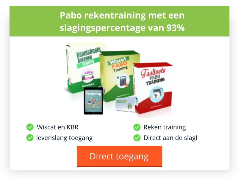 banner rekentoetspabo.nl het pakket die wij verkopen