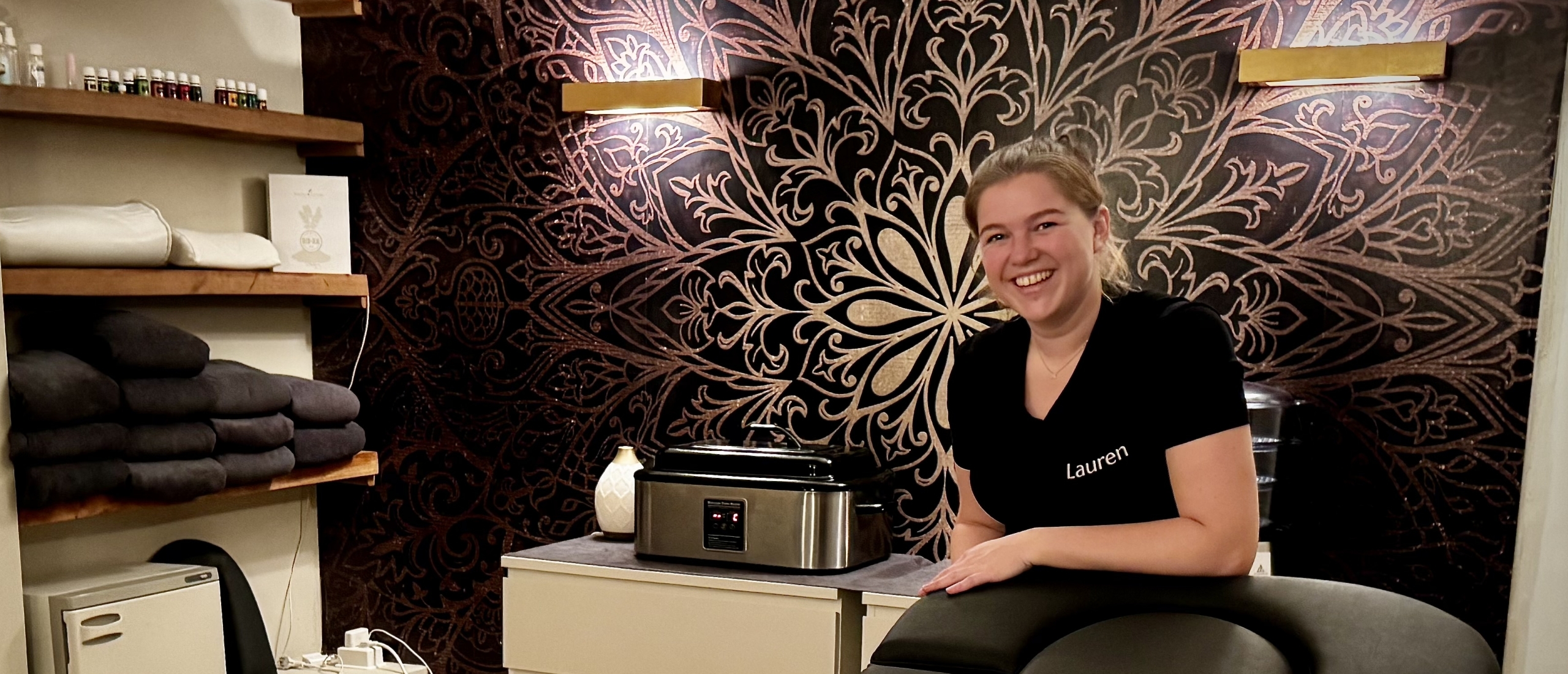 Lauren Schreurs in haar Massagepraktijk Breukelen