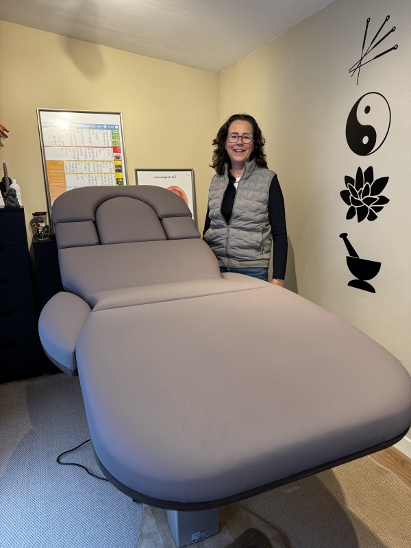 Miranda en haar behandeltafel