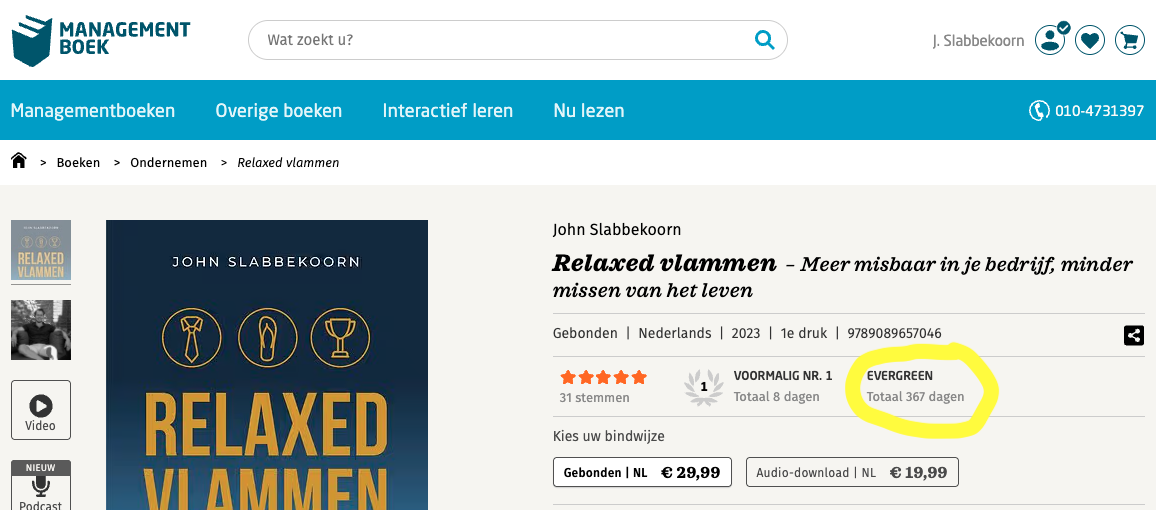 Relaxed Vlammen Evergreen Status