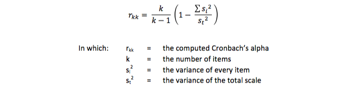 Cronbach's alpha