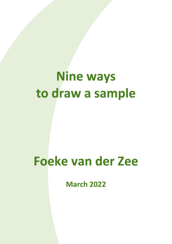 How to draw a sample