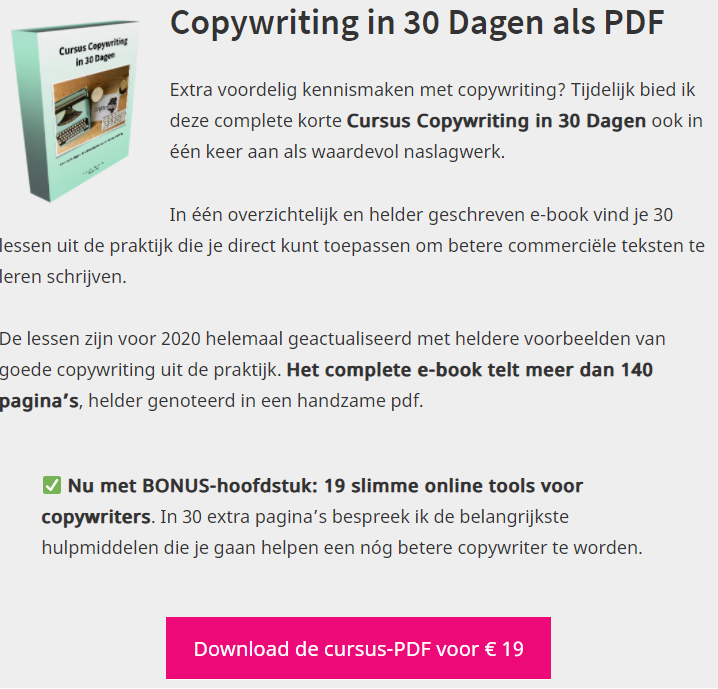 Doyoucopy review - Copywriting in 30 dagen als PDF