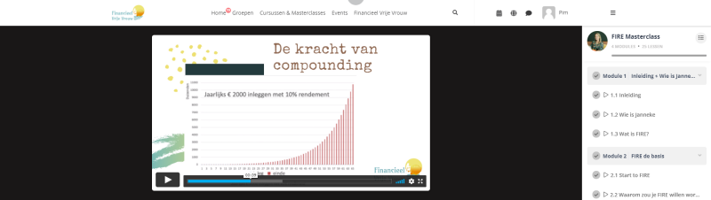 Fire masterclass review - Module 2 - compounding