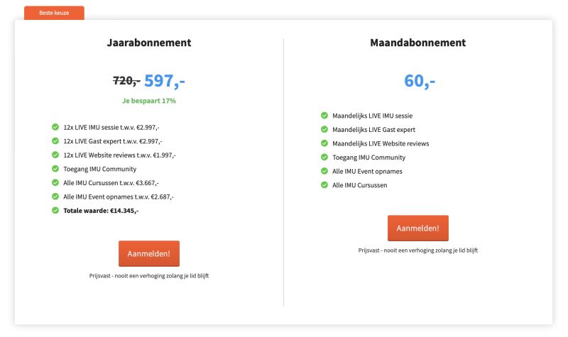 imu lidmaatschap