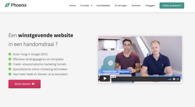 Phoenix website software review star