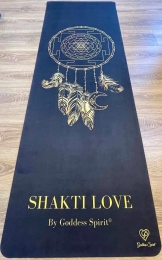 yoga mat black shakti love