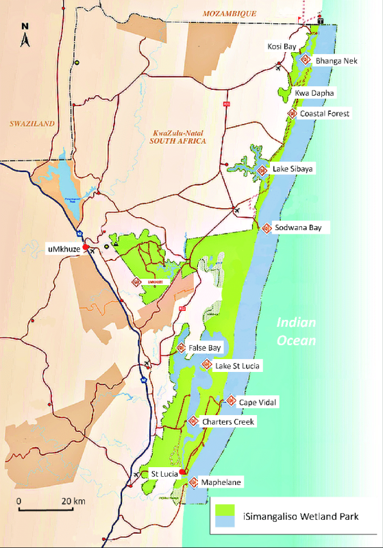 kaart isimangaliso