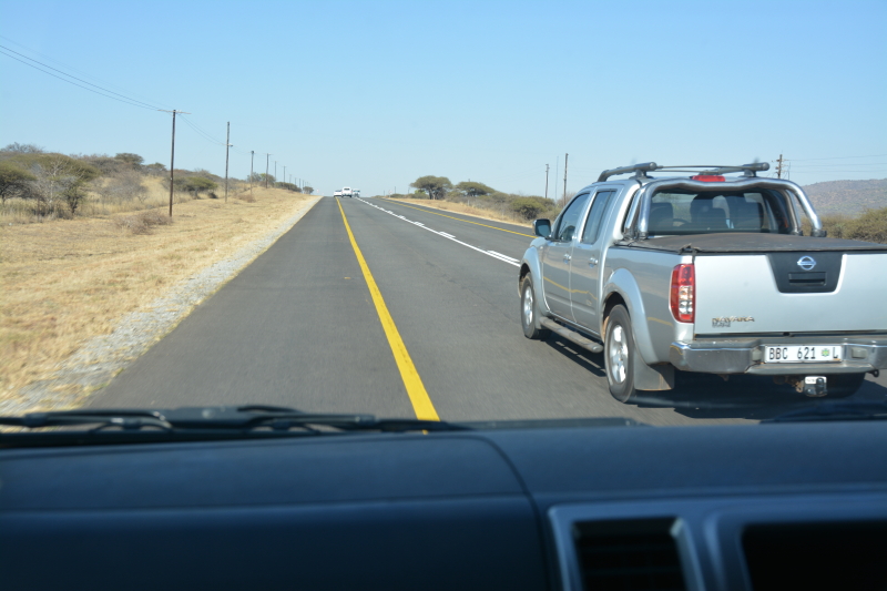 on the yellow lane N1