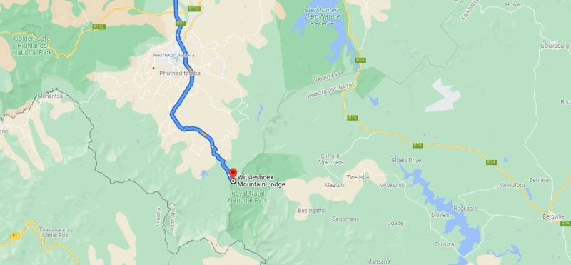route to Witsieshoek