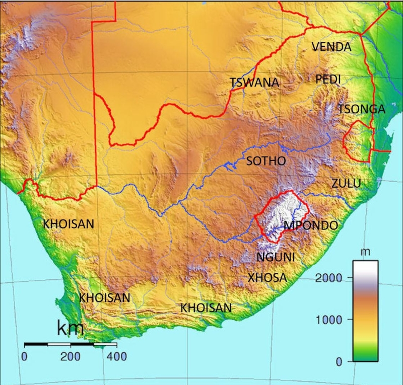 situatie Zuid-Afrika 16e eeuw