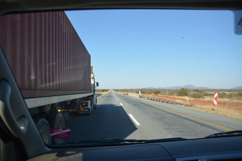 yellow lane driving N1 Limpopo
