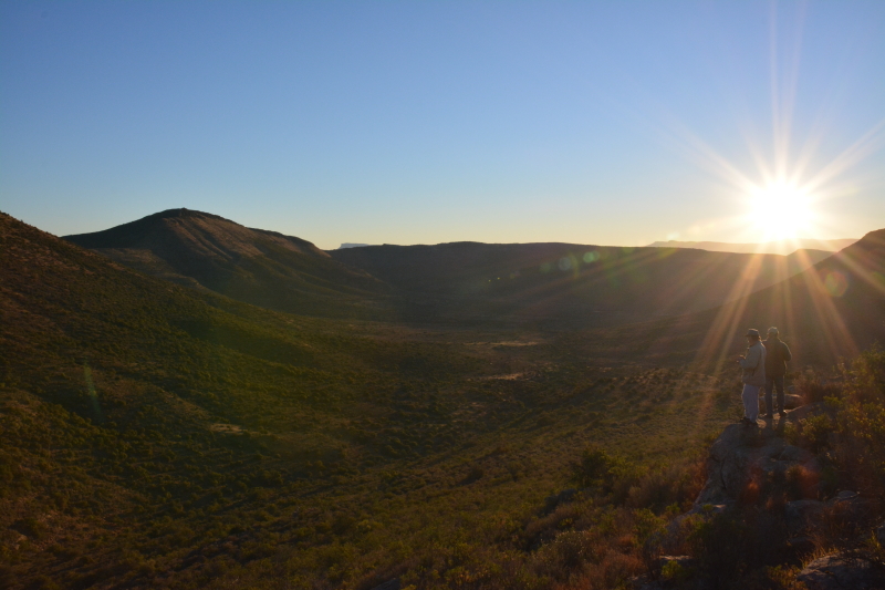 zonsondergang Camdeboo National Park