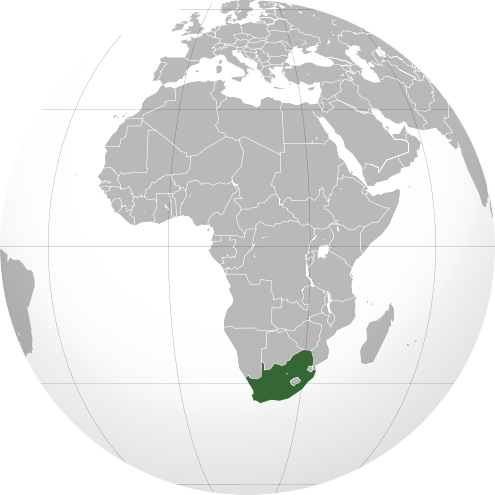 zuid-afrika wereldbol