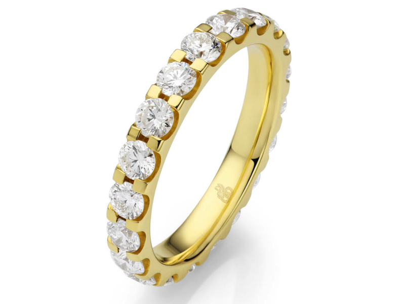 alliance verlovingsring diamant en goud Rauschmayer