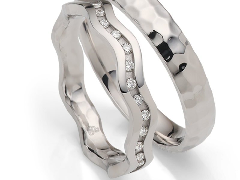 Design trouwring witgoud met diamanten rauschmayer