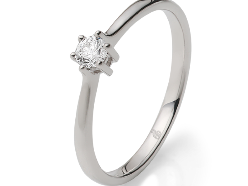 Solitair verlovingsring met diamant Rauschmayer