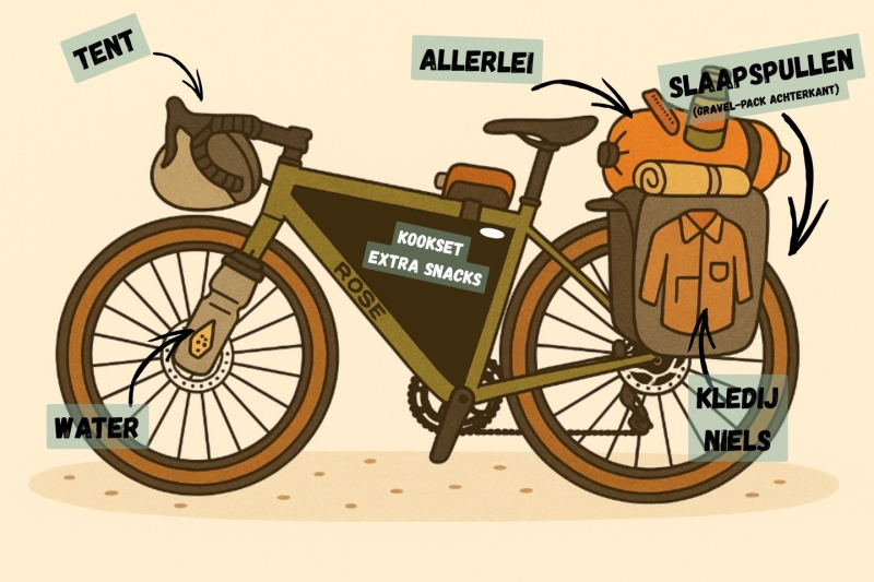 verdeling-fietstassen-bikepacking-ortlieb-fiets-Niels