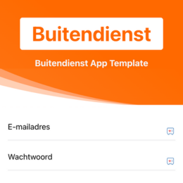 Buitendienst App Template loginscherm