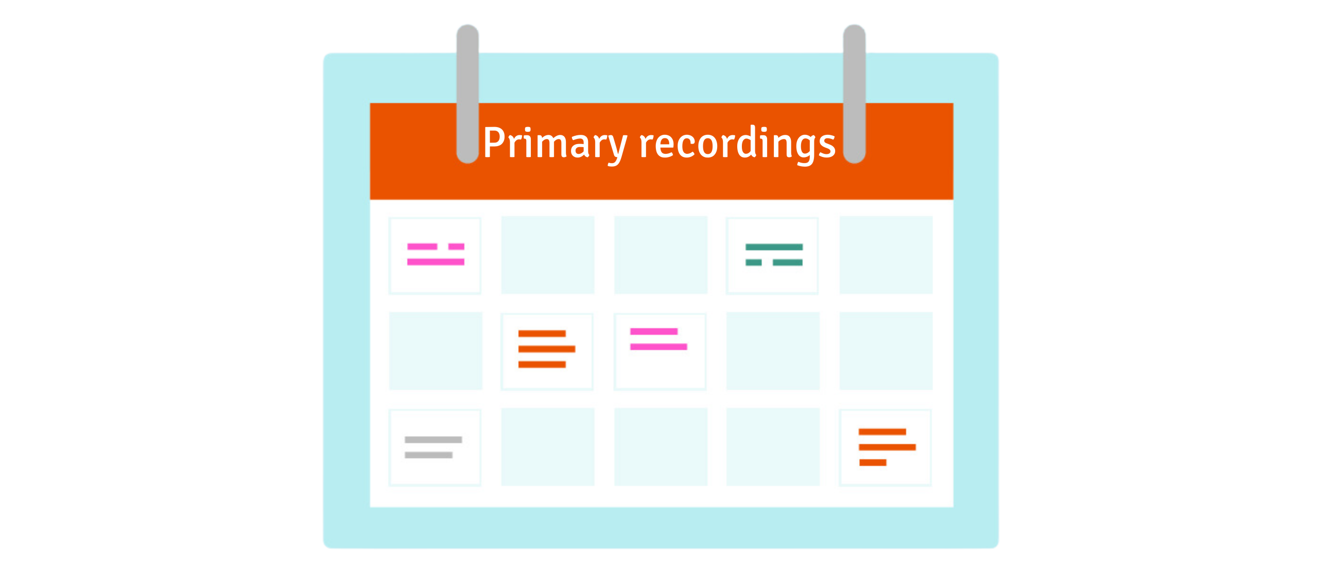 what are primary recordings