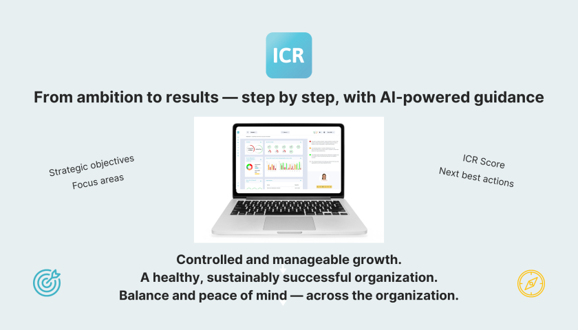 From ambition to results — step by step, with AI-powered guidance - ICR Growth & Success SaaS Platform
