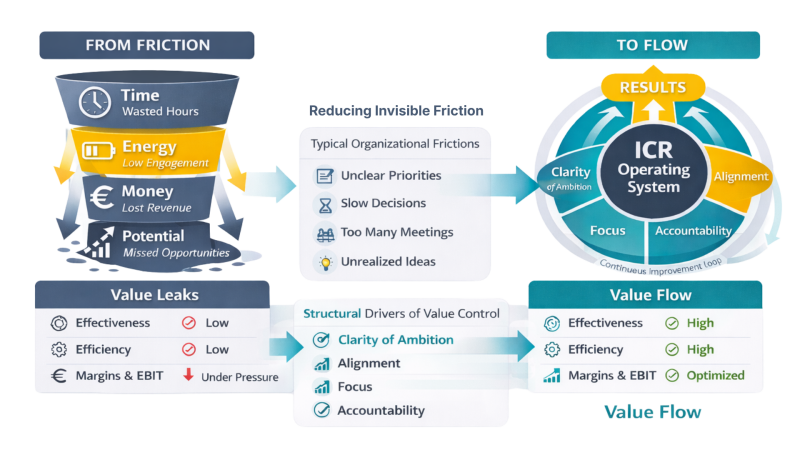 The ICR Value Flow Model - Turning invisble friction into valye flow of Time, Energy, Money & Potential The ICR Value Flow Model - Turning invisble friction into valye flow of Time, Energy, Money & Potential