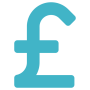 UK pound icon for pricing of the ICR Ambition Refresher subscription of the ICR Growth & Success SaaS Platform